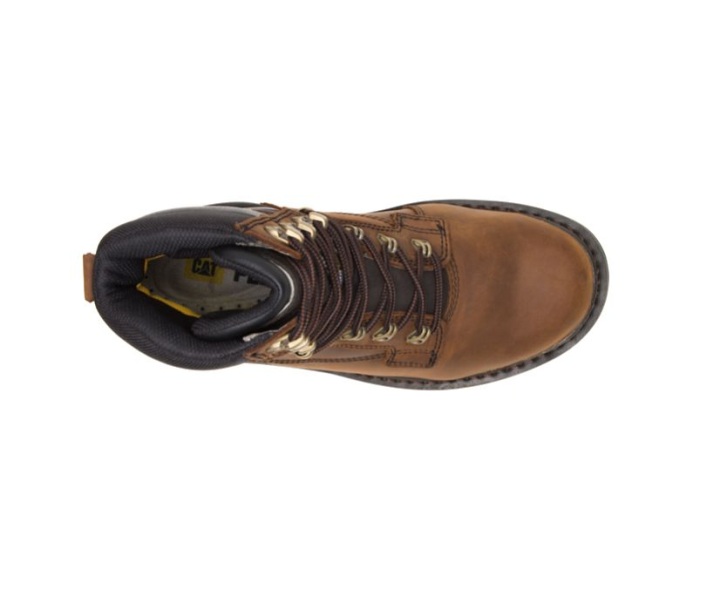 Caterpillar Kengat Suomi Caterpillar Flexion Generator 8 Waterproof Thinsulate Steel Toe TummanRuskea Turvakengat Miesten Saappaat Jalleenmyyjat
